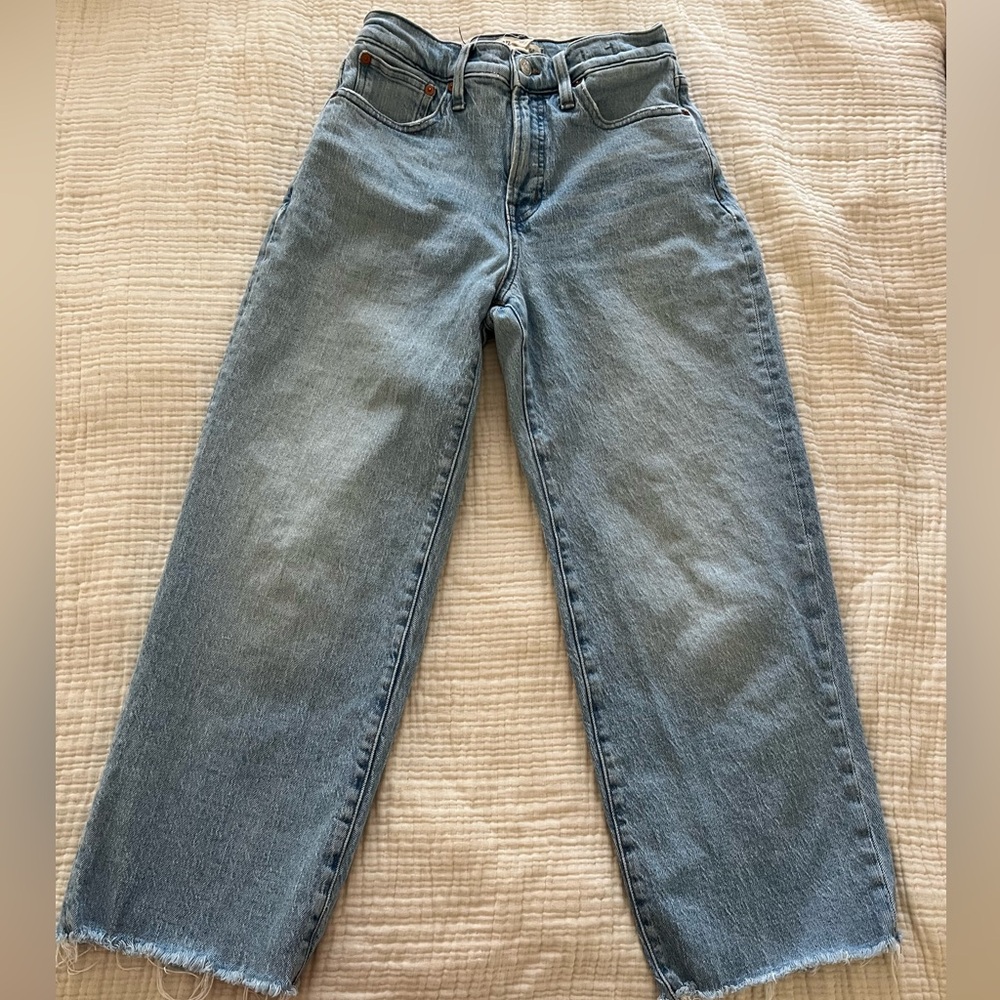 MADEWELL The Perfect Vintage Wide-Leg Crop Jean
